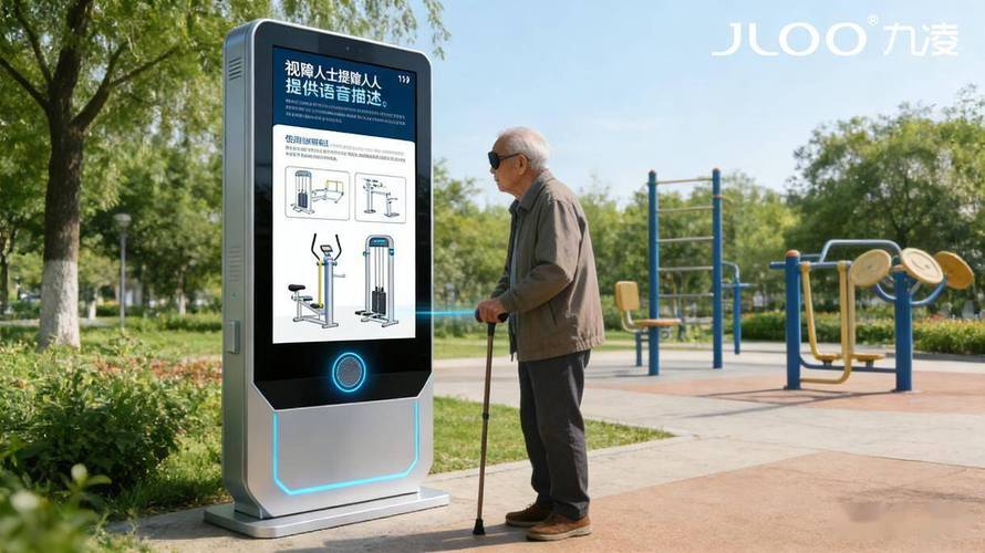 九凌jloo户外数字标牌 AI语音识别为视障群体点亮无界信息之光